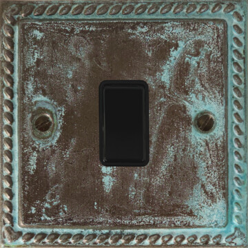 monarch verdigris light switch (1 gang) front fc20825