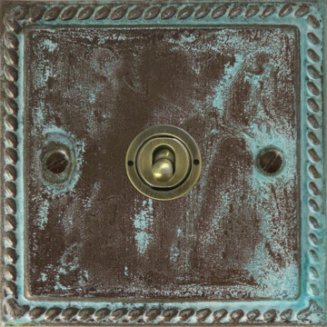 monarch verdigris intermediate toggle switch (1 gang) front fc20825