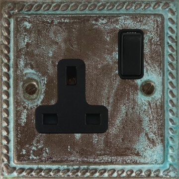 monarch verdigris single socket front fc20825