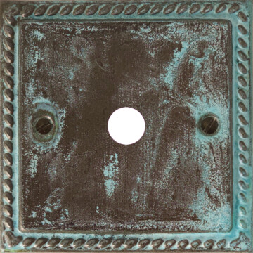 monarch verdigris toggle grid plate (1 gang) front fc20825