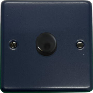contour blue push led dimmer (1 gang/black bronze cap) front fc20825