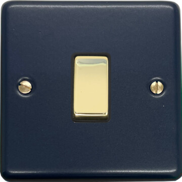 contour blue intermediate switch (black insert/polished brass switch) front fc20825