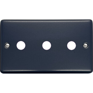 contour blue toggle grid plate (3 gang) front fc20825