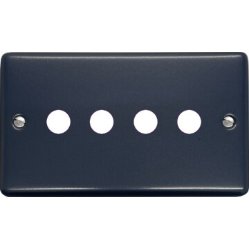 contour blue toggle grid plate (4 gang) front fc20825