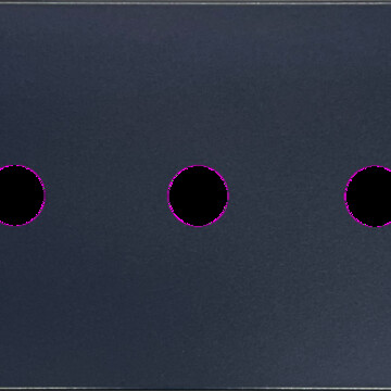 Flat Blue Toggle Switch (3 Gang)