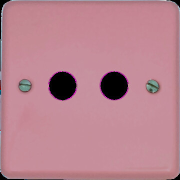 Gloss Pink Toggle Switch (2 Gang)