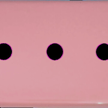 Gloss Pink Toggle (3 Gang)