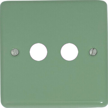 contour sage green toggle grid plate (2 gang) front fc20825
