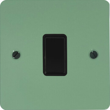 flat sage green intermediate switch (black switch) front fc20825