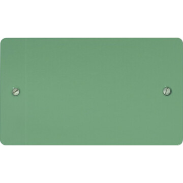 flat sage green double blank plate front fc20825