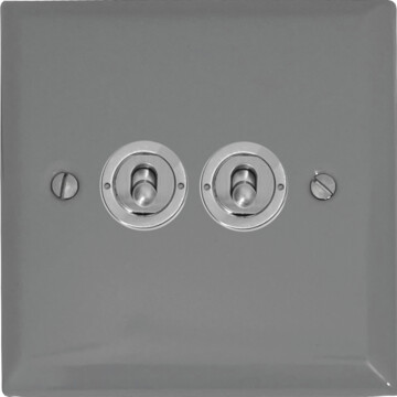 spectrum light grey toggle switch (2 gang) front fc20825