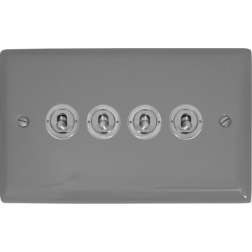spectrum light grey toggle switch (4 gang) front fc20825