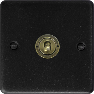 contour graphite intermediate toggle switch (1 gang) front fc20825