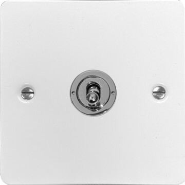 flat white intermediate toggle switch front fc20825