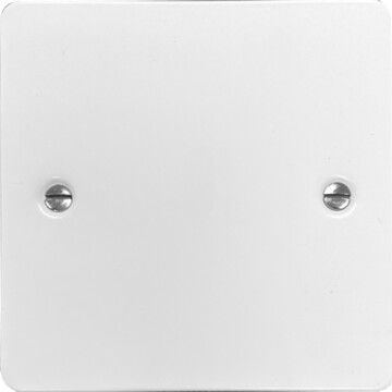 flat white blank plate (1 gang) front fc20825