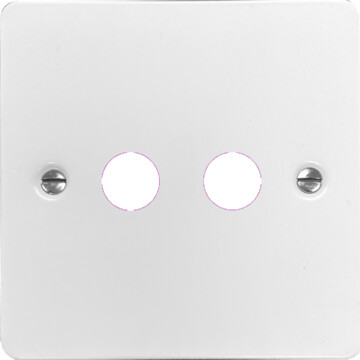flat white toggle grid plate (2 gang) front fc20825