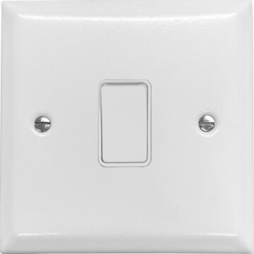 spectrum white light switch (1 gang/white switch) front fc20825