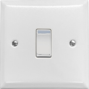 spectrum white intermediate switch (white insert/polished chrome switch) front fc20825