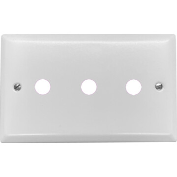 spectrum white toggle grid plate (3 gang) front fc20825