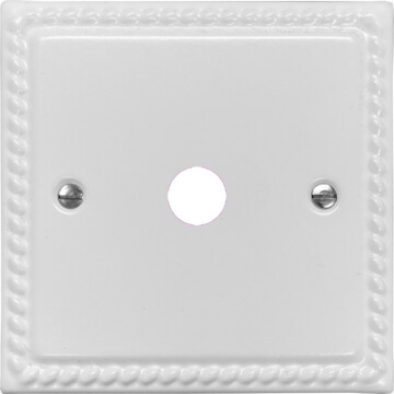 monarch white toggle grid plate (1 gang) front fc20825