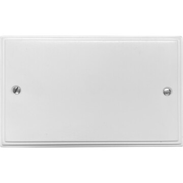 white double blank plate front fc20825