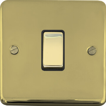 contour polished brass hand waxed intermediate switch (brass switch) front fc20825