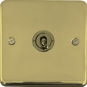 contour polished brass hand waxed intermediate toggle switch front fc20825