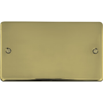 contour polished brass unlacquered double blank plate front fc20825