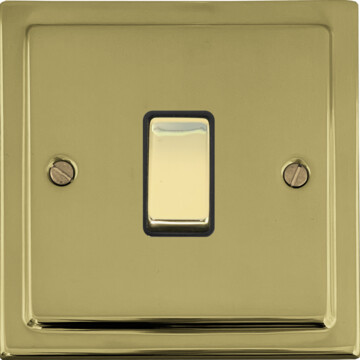 polished brass unlaquered intermediate switch (brass switch) front fc20825