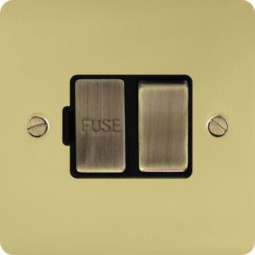 flat black bronze switched fused spur (black nickel switch) front fc20825