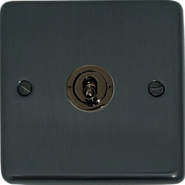 contour black bronze toggle switch (1 gang/black nickel switch) front fc101025