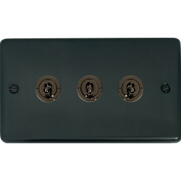 contour black bronze toggle switch (3 gang/black nickel switches) front fc101025