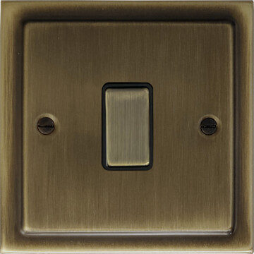 trimline antique brass switch (1 gang) front fc101025