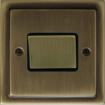 antique brass fan isolator front fc101025