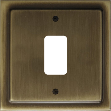 Victorian Antique Brass Grid Switch (1 Gang)