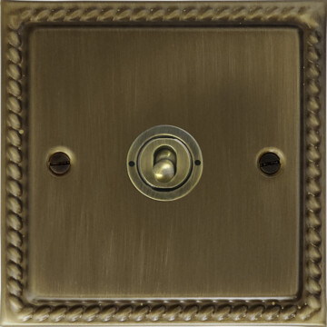 monarch antique brass intermediate toggle switch front fc101025