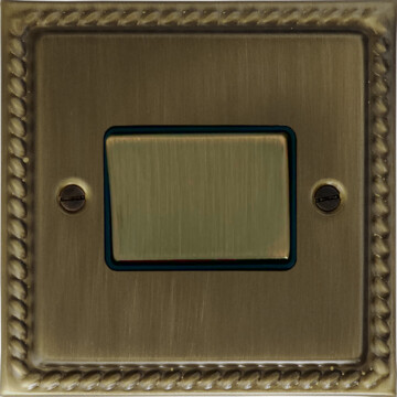 monarch antique brass fan isolator front fc101025