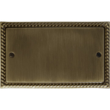 monarch antique brass blank plate (double plate) front fc101025
