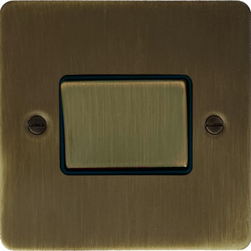 flat antique brass fan isolator front fc101025