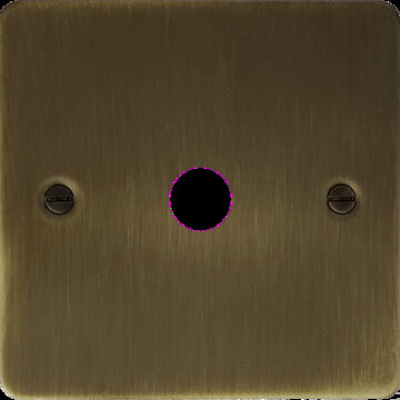 Flat Antique Brass Toggle Switch (1 Gang)