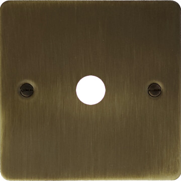 flat antique brass toggle grid plate (1 gang) front fc101025