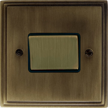 victorian antique brass fan isolator switch front fc101025