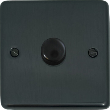 contour black bronze led dimmer (1 gang) front fc101025