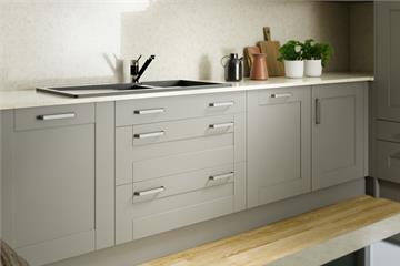 Light Grey Shaker Kitchens-Moda Light Grey Kitchens