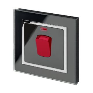 Black Glass Cooker Switch